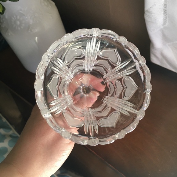 Vintage Crystal Hand Bell with Hearts - Picture 4 of 4